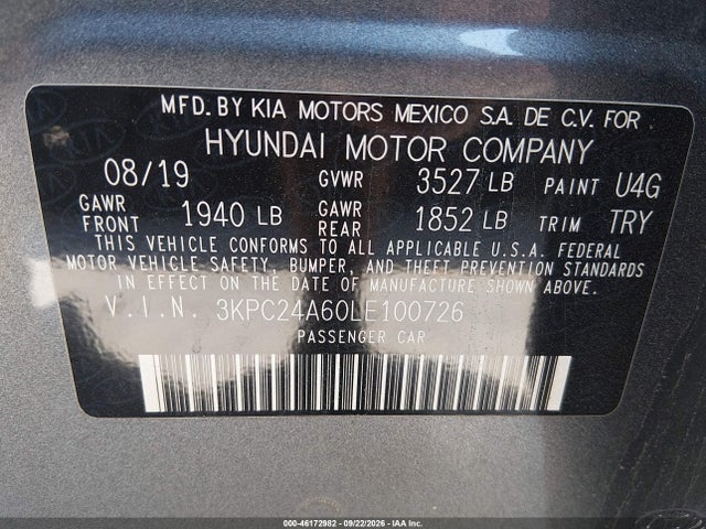 2020 HYUNDAI ACCENT SE 9