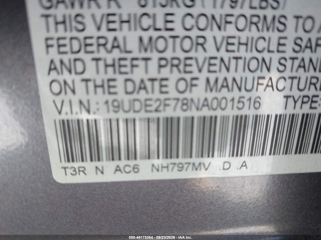 2022 ACURA ILX PREMIUM PACKAGE 9