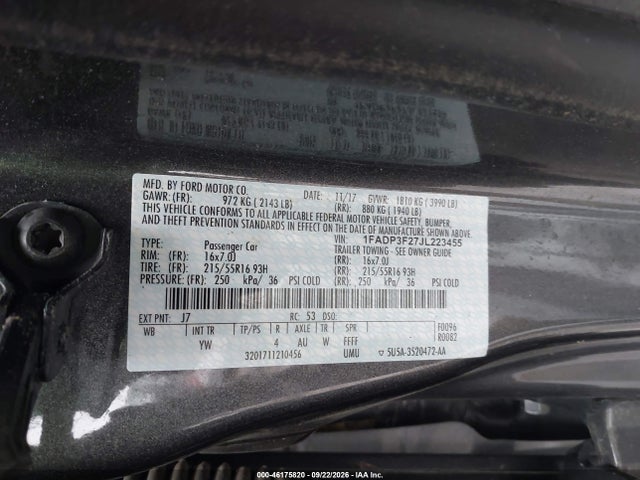 2018 FORD FOCUS SE 9