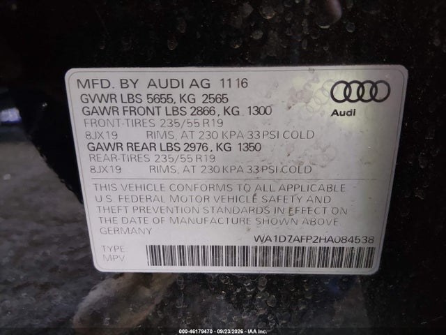 2017 AUDI Q5 3.0T PREMIUM PLUS 9