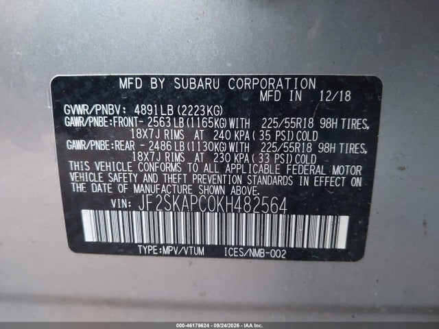 2019 SUBARU FORESTER SPORT 9