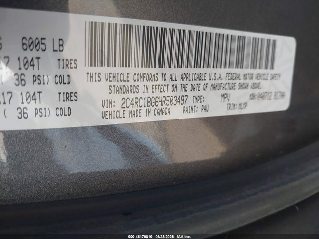 2017 CHRYSLER PACIFICA TOURING-L 9