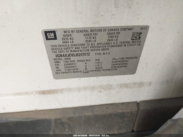 2018 CHEVROLET EQUINOX LT 9