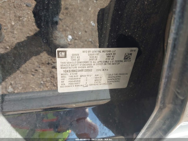 2017 GMC YUKON SLT 9