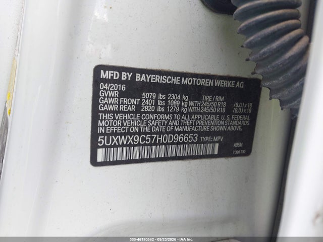 2017 BMW X3 XDRIVE28I 9