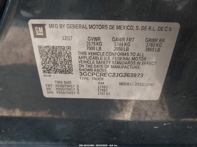 2018 CHEVROLET SILVERADO 1500 1LT 9