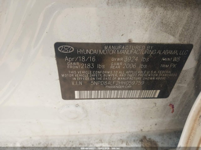 2017 HYUNDAI ELANTRA SE 9