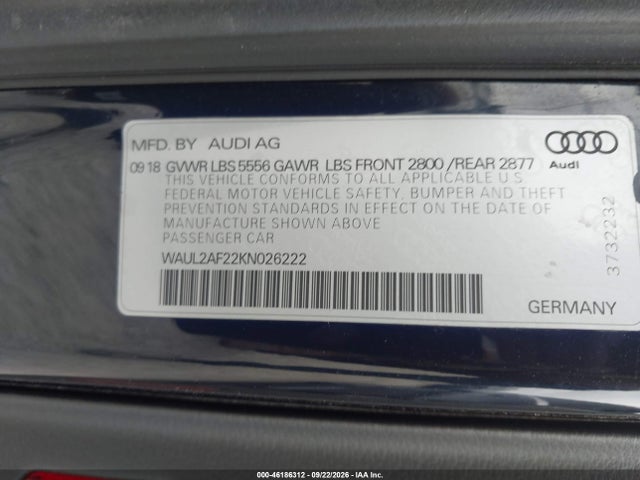 2019 AUDI A6 55 PREMIUM 9