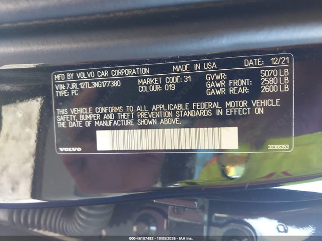 2022 VOLVO S60 B5 INSCRIPTION 9