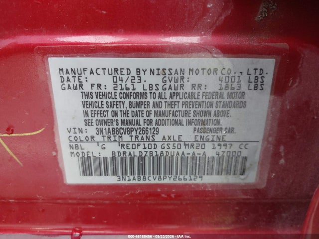 2023 NISSAN SENTRA SV XTRONIC CVT 9