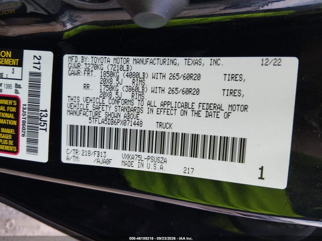 2023 TOYOTA TUNDRA SR5 9