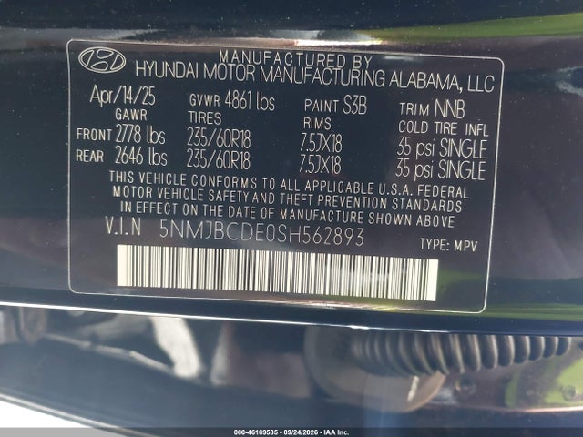 2025 HYUNDAI TUCSON SEL 9