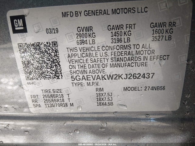 2019 BUICK ENCLAVE AWD ESSENCE 9