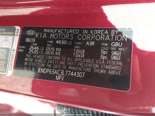 2020 KIA SPORTAGE S 9