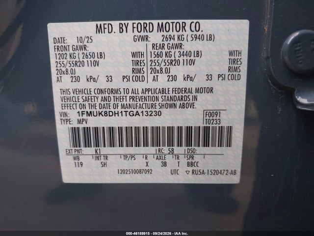 2026 FORD EXPLORER ACTIVE 9