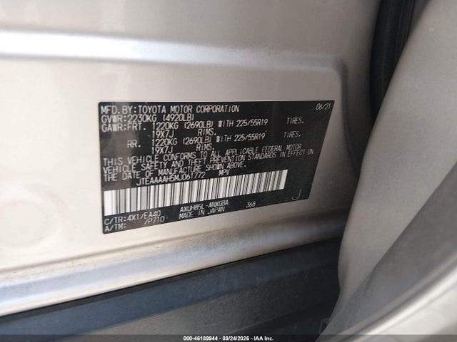 2021 TOYOTA VENZA XLE 9