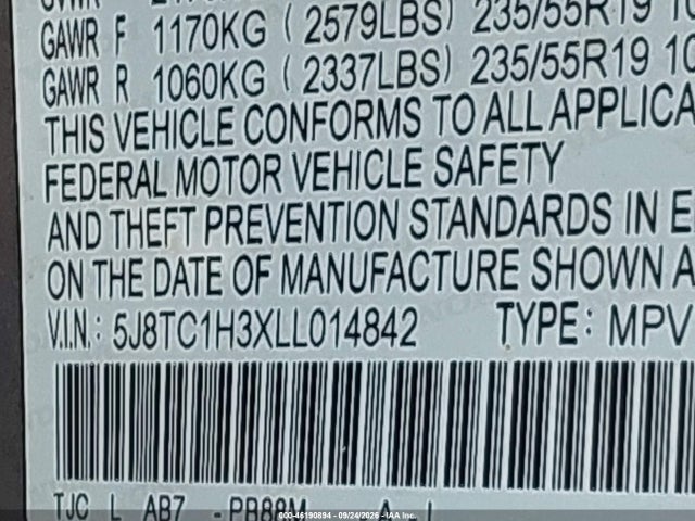 2020 ACURA RDX STANDARD 9