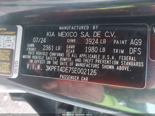 2025 KIA K4 LX 9