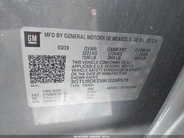 2019 GMC SIERRA 1500 SLT 9