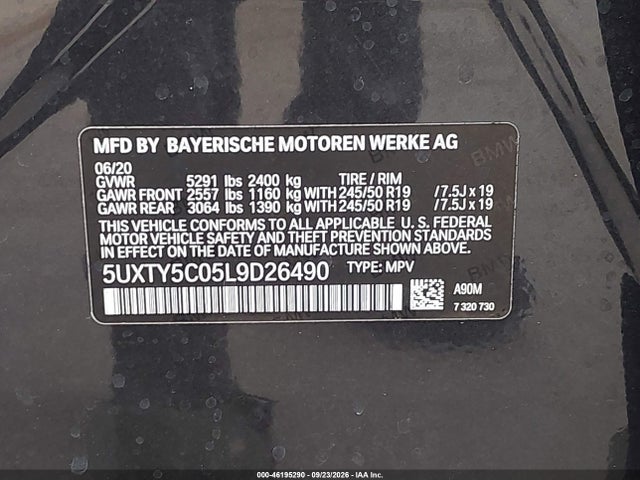 2020 BMW X3 XDRIVE30I 9