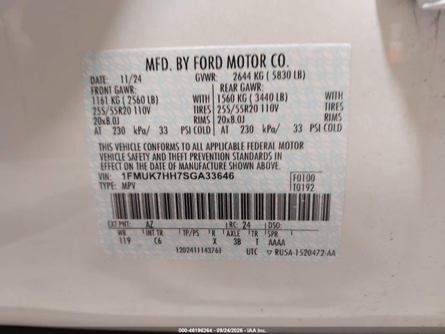 2025 FORD EXPLORER PLATINUM 9
