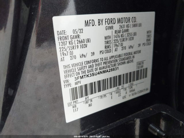 2022 FORD MUSTANG MACH-E PREMIUM 9