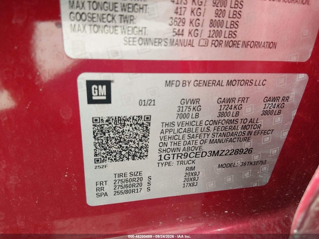 2021 GMC SIERRA 1500 ELEVATION 9