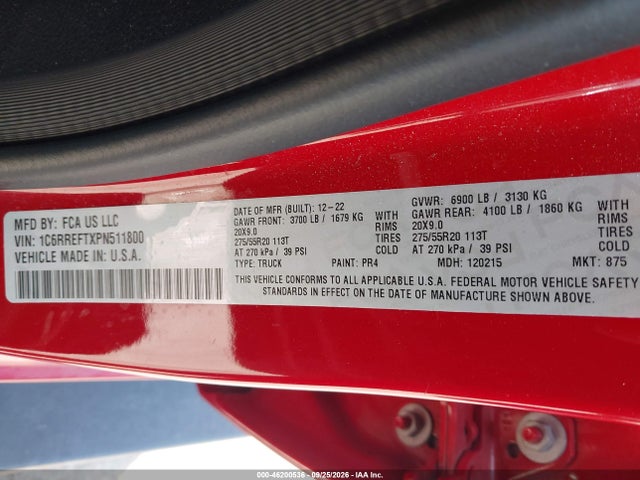 2023 RAM 1500 LONE STAR 4X2 5'7 BOX 9