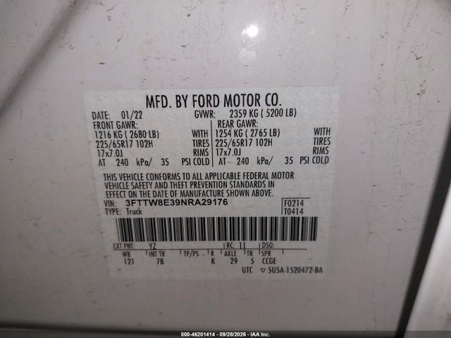 2022 FORD MAVERICK XLT 9