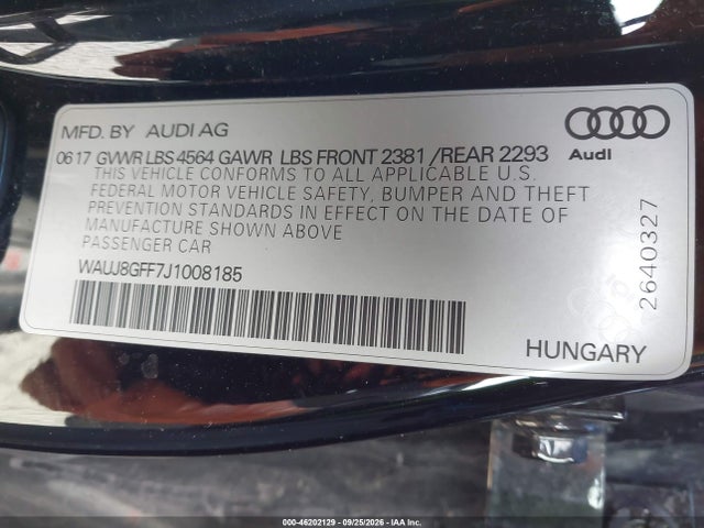 2018 AUDI A3 2.0T PREMIUM/2.0T TECH PREMIUM 9