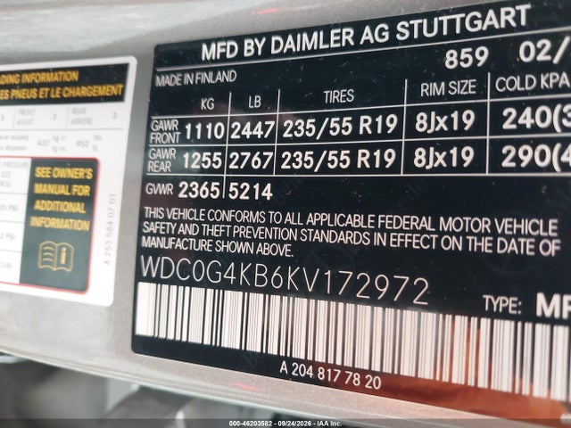 2019 MERCEDES-BENZ GLC 300 4MATIC 9
