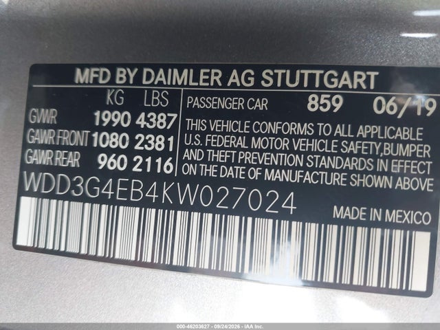 2019 MERCEDES-BENZ A 220 9