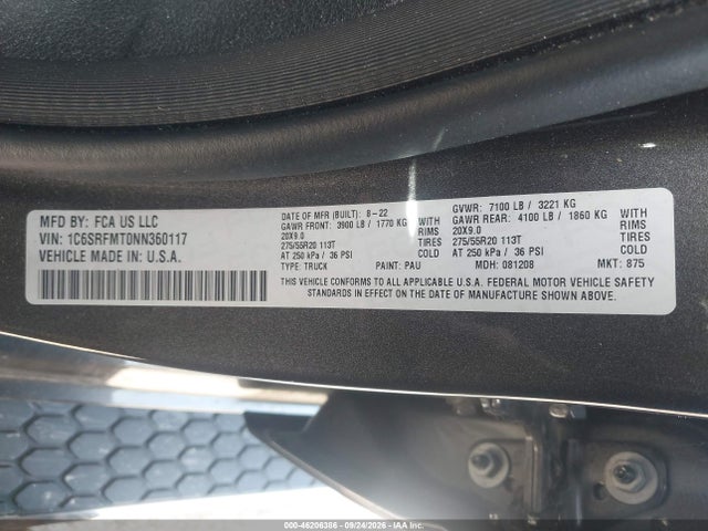 2022 RAM 1500 BIG HORN 9