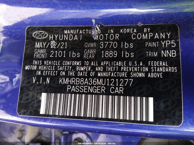 2021 HYUNDAI VENUE SE 9