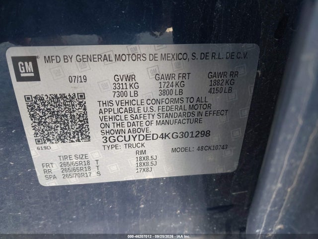 2019 CHEVROLET SILVERADO 1500 LT 9
