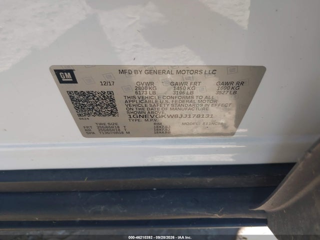 2018 CHEVROLET TRAVERSE 1LT 9