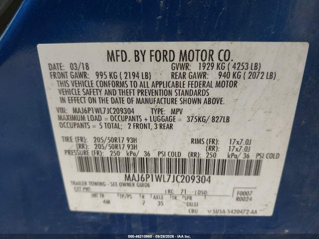 2018 FORD ECOSPORT TITANIUM 9
