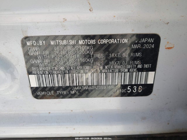 2024 MITSUBISHI ECLIPSE CROSS SE S-AWC/SEL S-AWC 9