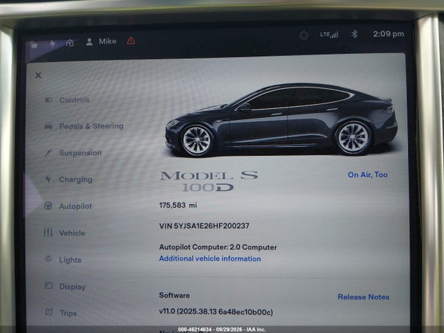 2017 TESLA MODEL S 7