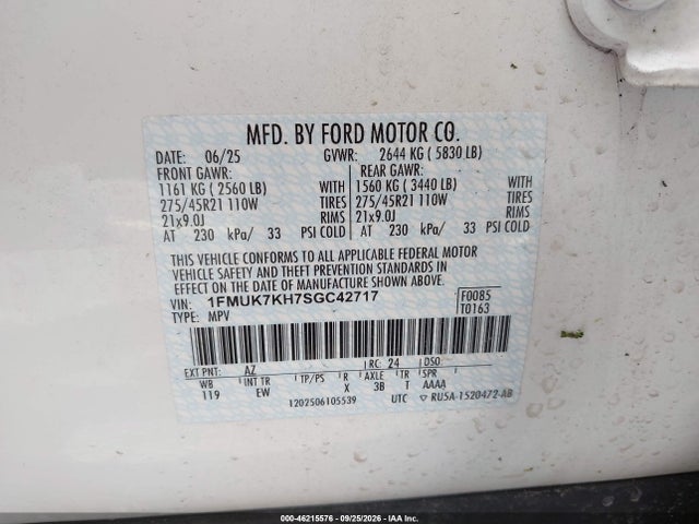 2025 FORD EXPLORER ST-LINE 9