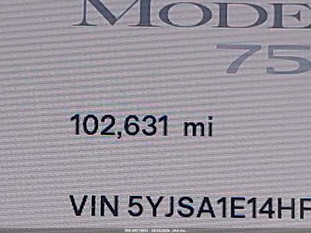2017 TESLA MODEL S 60/75 15