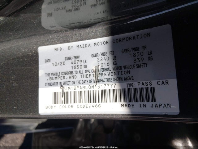 2021 MAZDA MAZDA3 SELECT 9