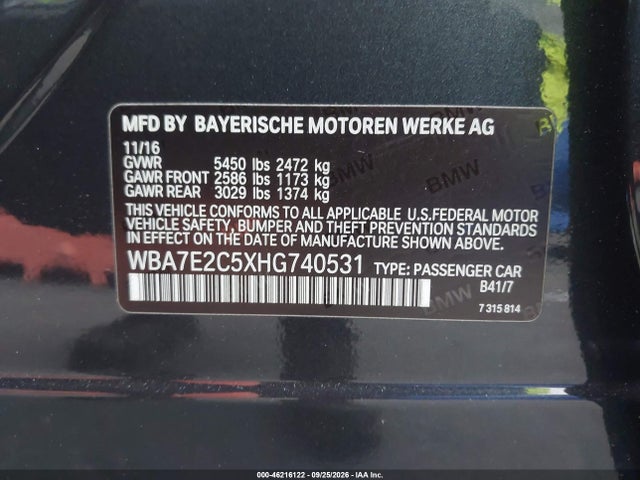 2017 BMW 740I 17