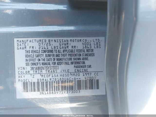 2025 NISSAN SENTRA SR 9