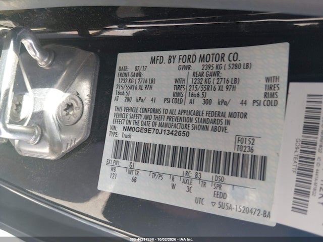 2018 FORD TRANSIT CONNECT XL 9