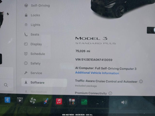 2019 TESLA MODEL 3 LONG RANGE/MID RANGE/STANDARD RANGE/STANDARD RANGE PLUS 14