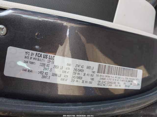 2017 CHRYSLER PACIFICA LIMITED 9