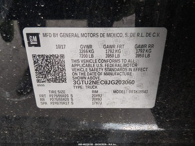 2018 GMC SIERRA 1500 SLT 9