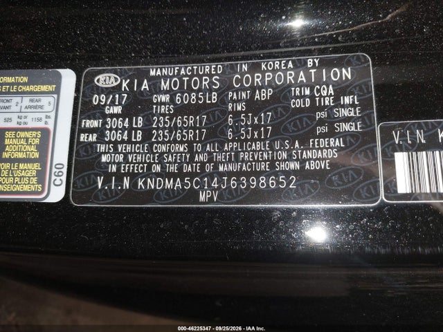 2018 KIA SEDONA L 9
