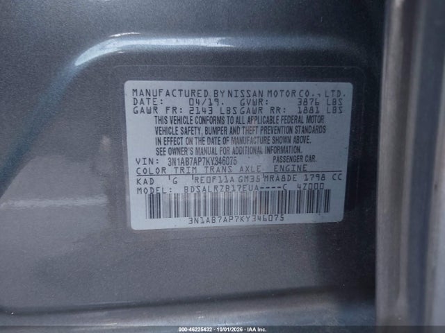 2019 NISSAN SENTRA SR 9